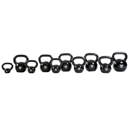 TKO Kettlebell 857KBV group lined up  on white background