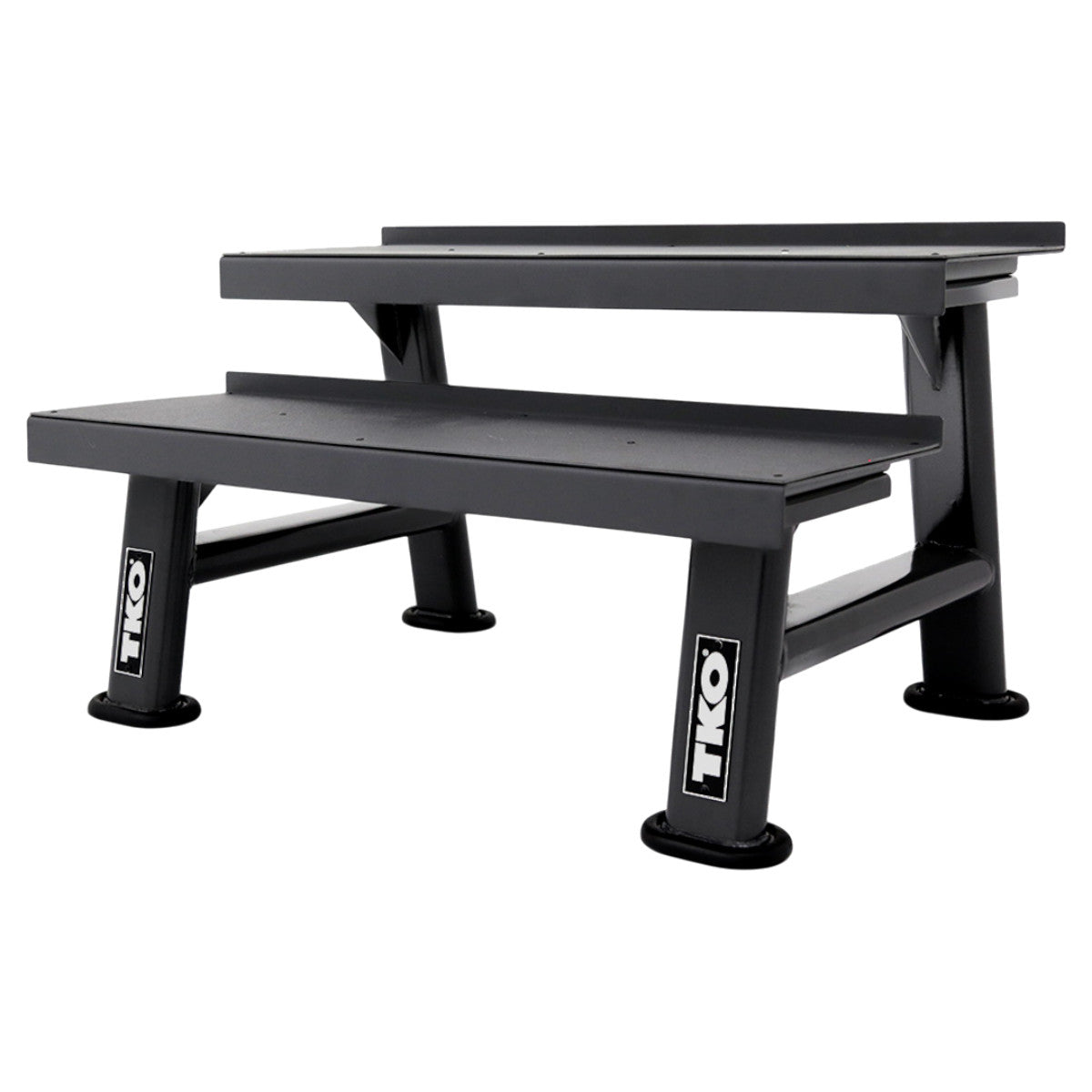 TKO 859KR-BK rack on white background side view.