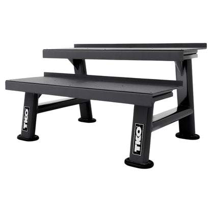 TKO 859KR-BK rack on white background side view.