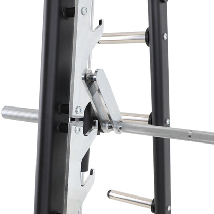 TKO 872SM-BK Signature Plate Loaded Smith Machine on white background close up