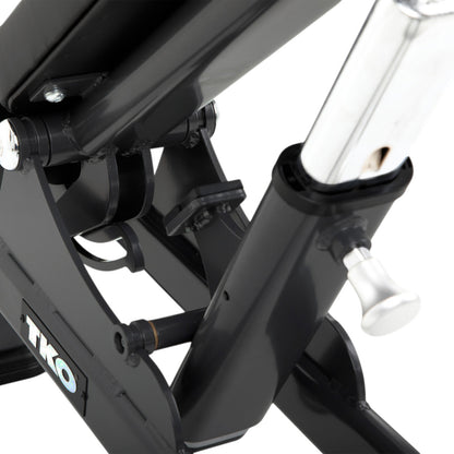 TKO 874MA-BK Commercial Multi-Angle Bench adjustment on white background