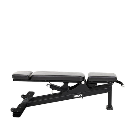 TKO 874MA-BK Commercial Multi-Angle Bench side view on white background