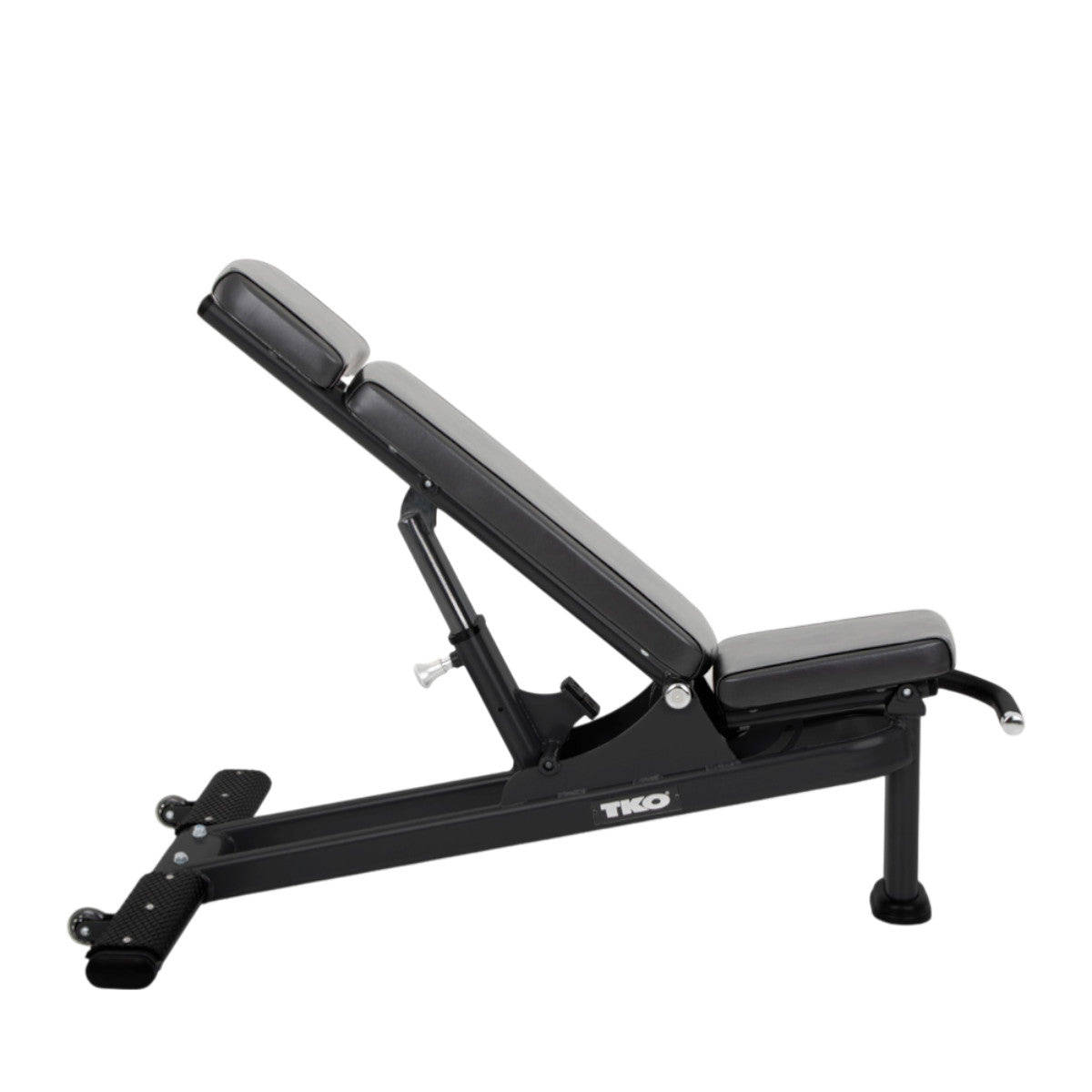 TKO 874MA-BK Commercial Multi-Angle Bench side view on white background