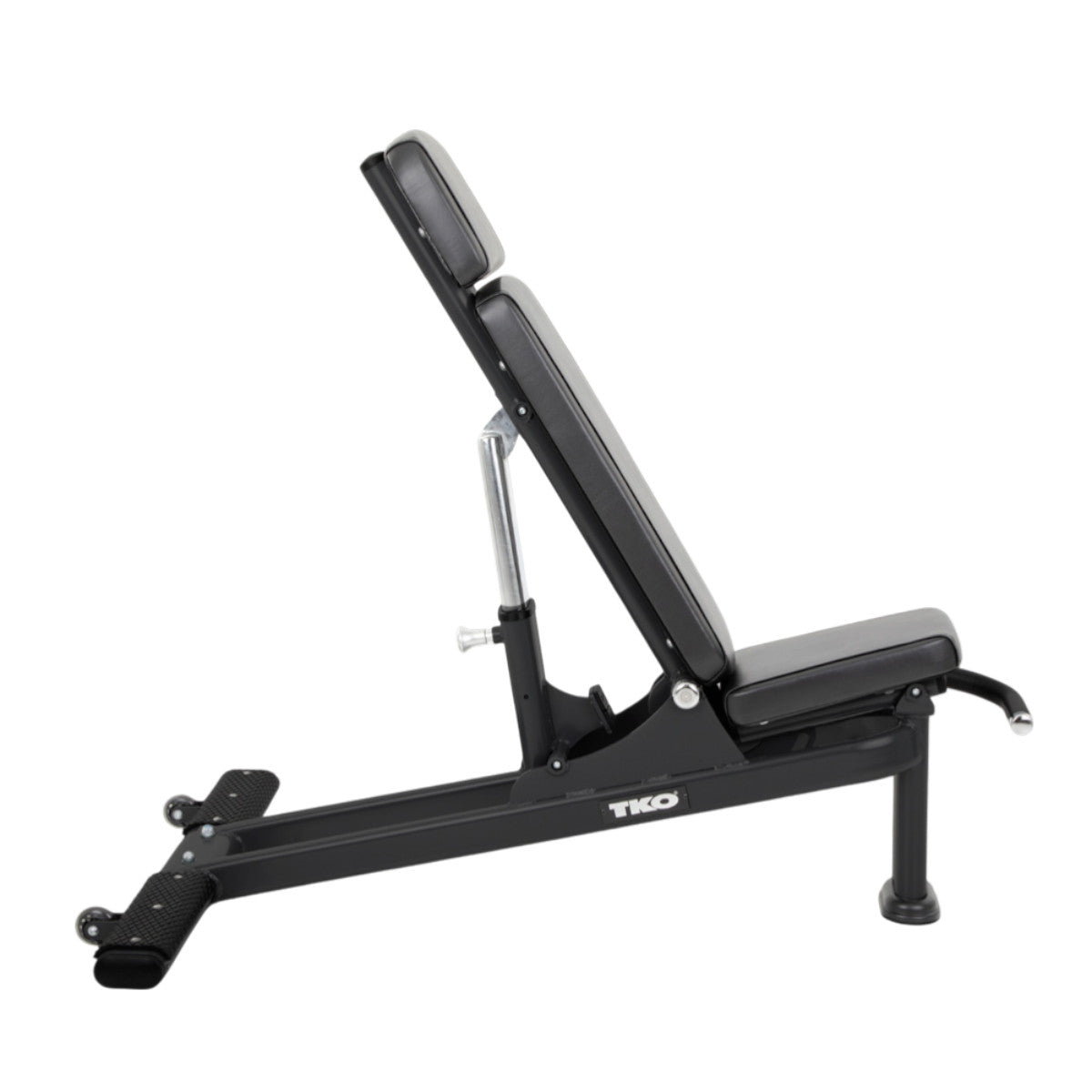 TKO 874MA-BK Commercial Multi-Angle Bench side view on white background