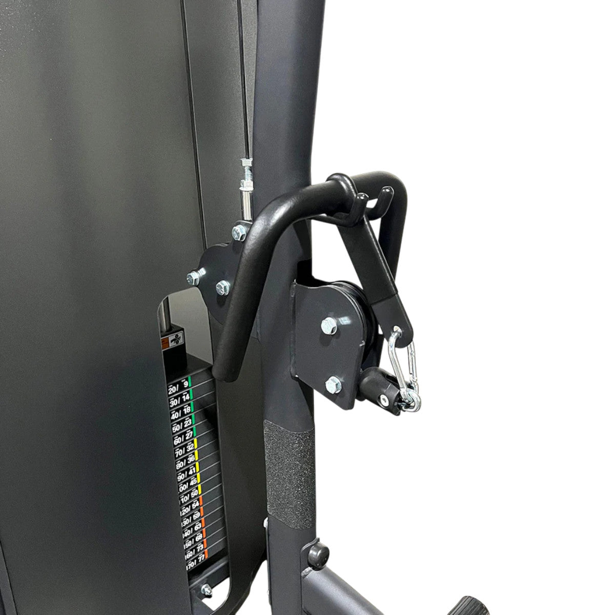 TKO 8801 Achieve Dual Lat Pulldown / Mid-Row on white background close up