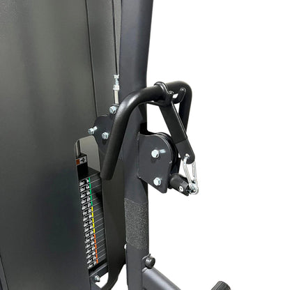 TKO 8801 Achieve Dual Lat Pulldown / Mid-Row on white background close up