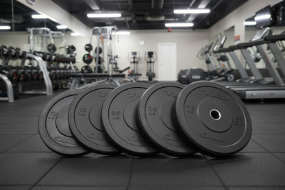 TKO Bumper Plate in a gym setting