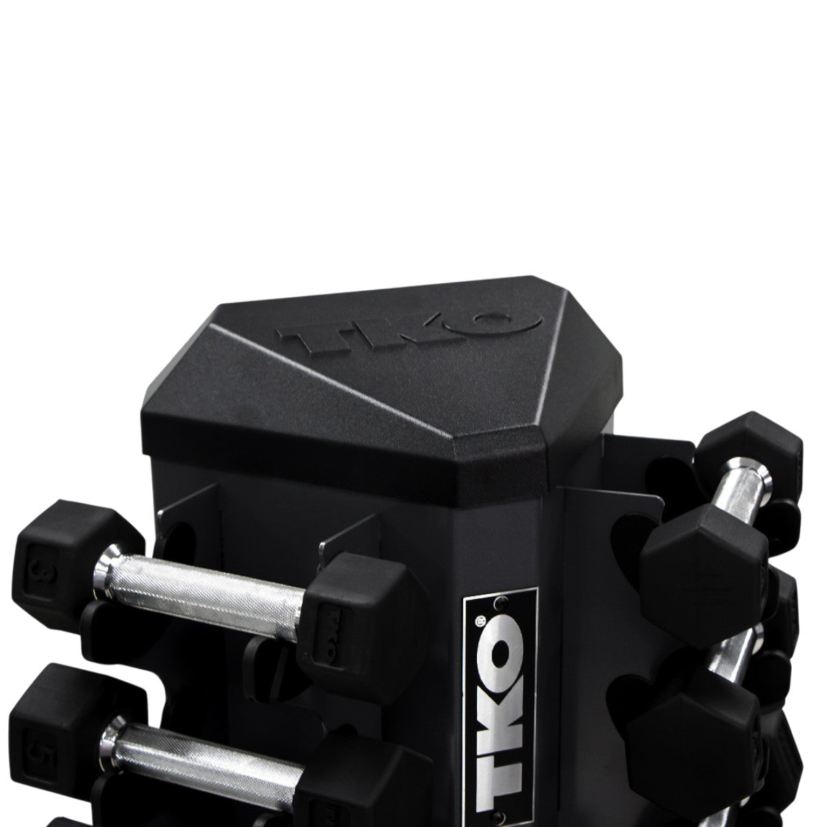 TKO S826-TXR 3 to 25 set shown with rack on white background top view.