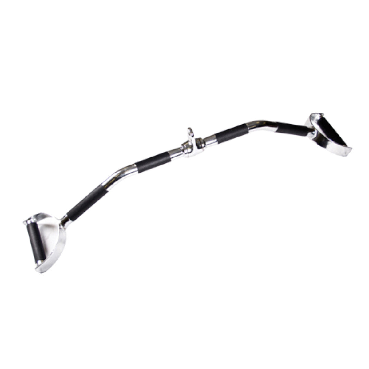 TKO 820TAL-38 38" Chrome Pro Lat Bar w/Polyurethane grips on white background