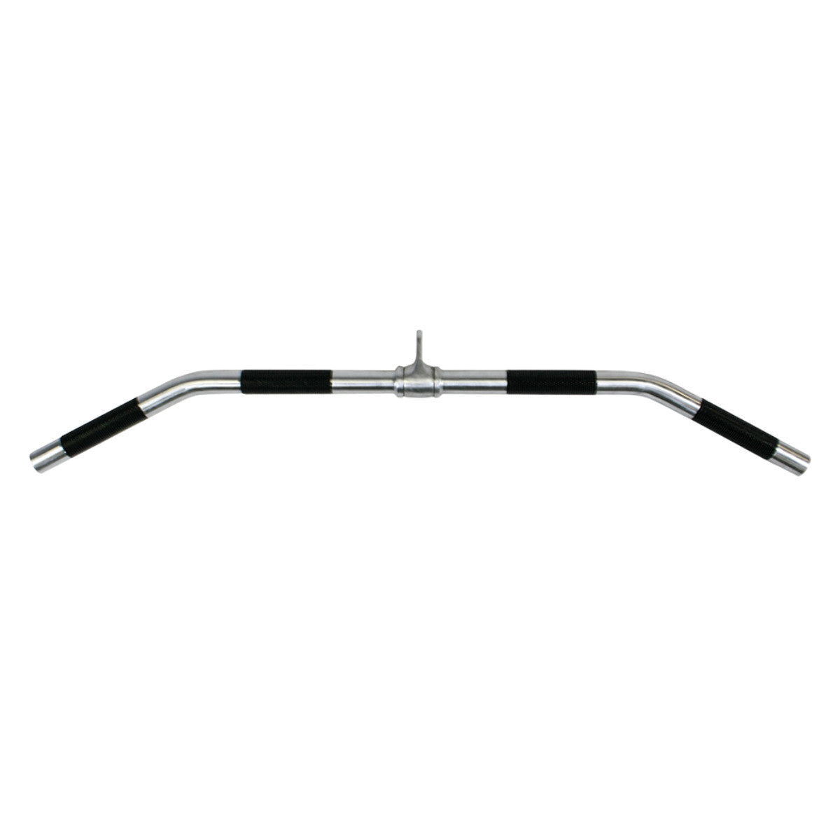 TKO 820TL-38 38" Chrome Lat Bar w/Polyurethane Grips on white background
