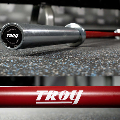 Troy Barbell Blackwing AOB-1500C Cerakote Bar Crimson.