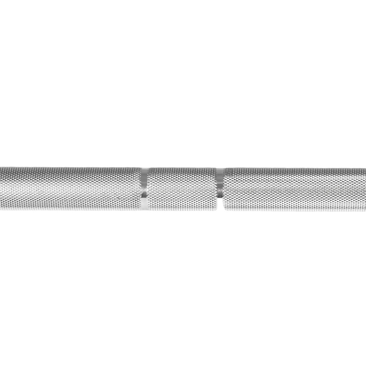 Troy Barbell Power Bar AOB-2000T knurling close-up.