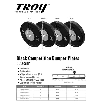Troy BCO-SBP Competition Bumper Plate Sets