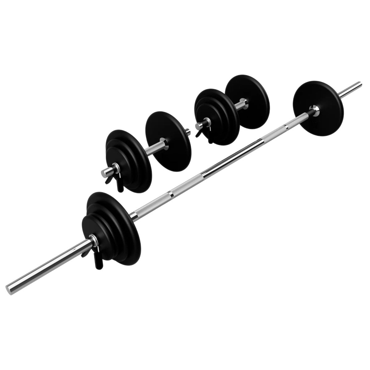 Troy Barbell USA Sports BRSS-110 Regular Bar Black 110 LB Set.