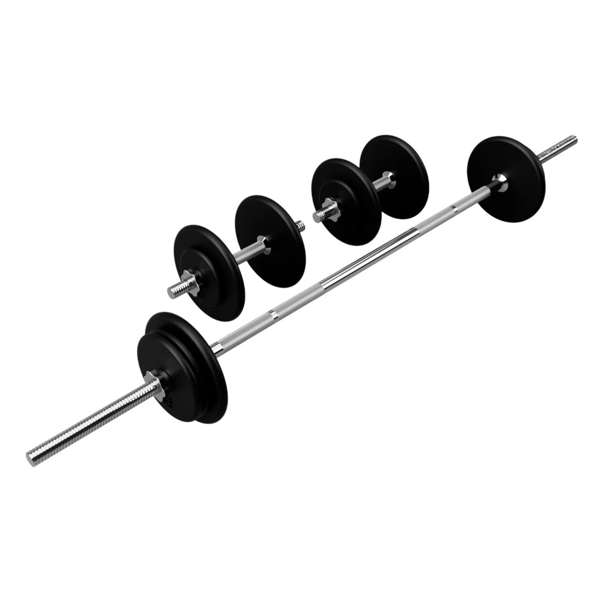 Troy Barbell USA Sports BRSS-110 Threaded Black 110 LB Set.