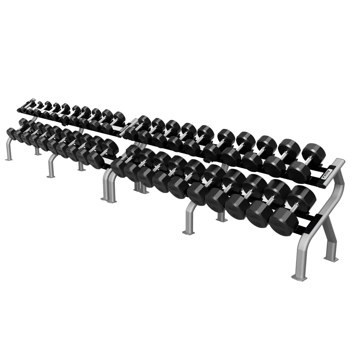 Troy Barbell COMMPAC-TSDR100 TSD-R Set 5 to 100LB with Two DR-10 Racks ...