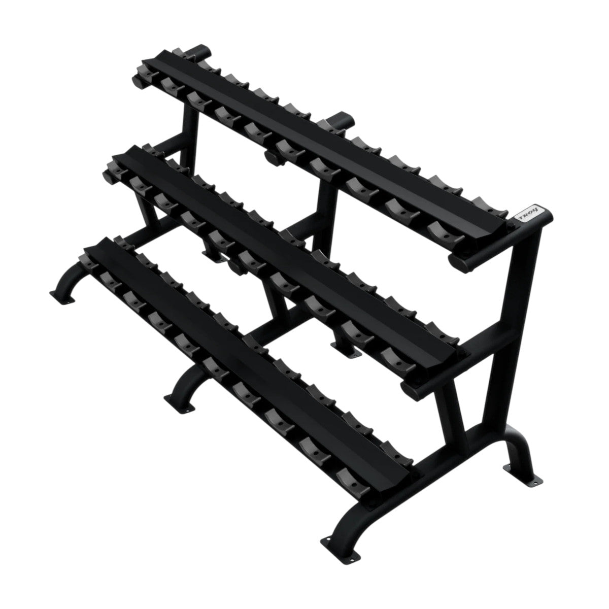 Troy Barbell DR-15 Three Tier Dumbbell Rack black.
