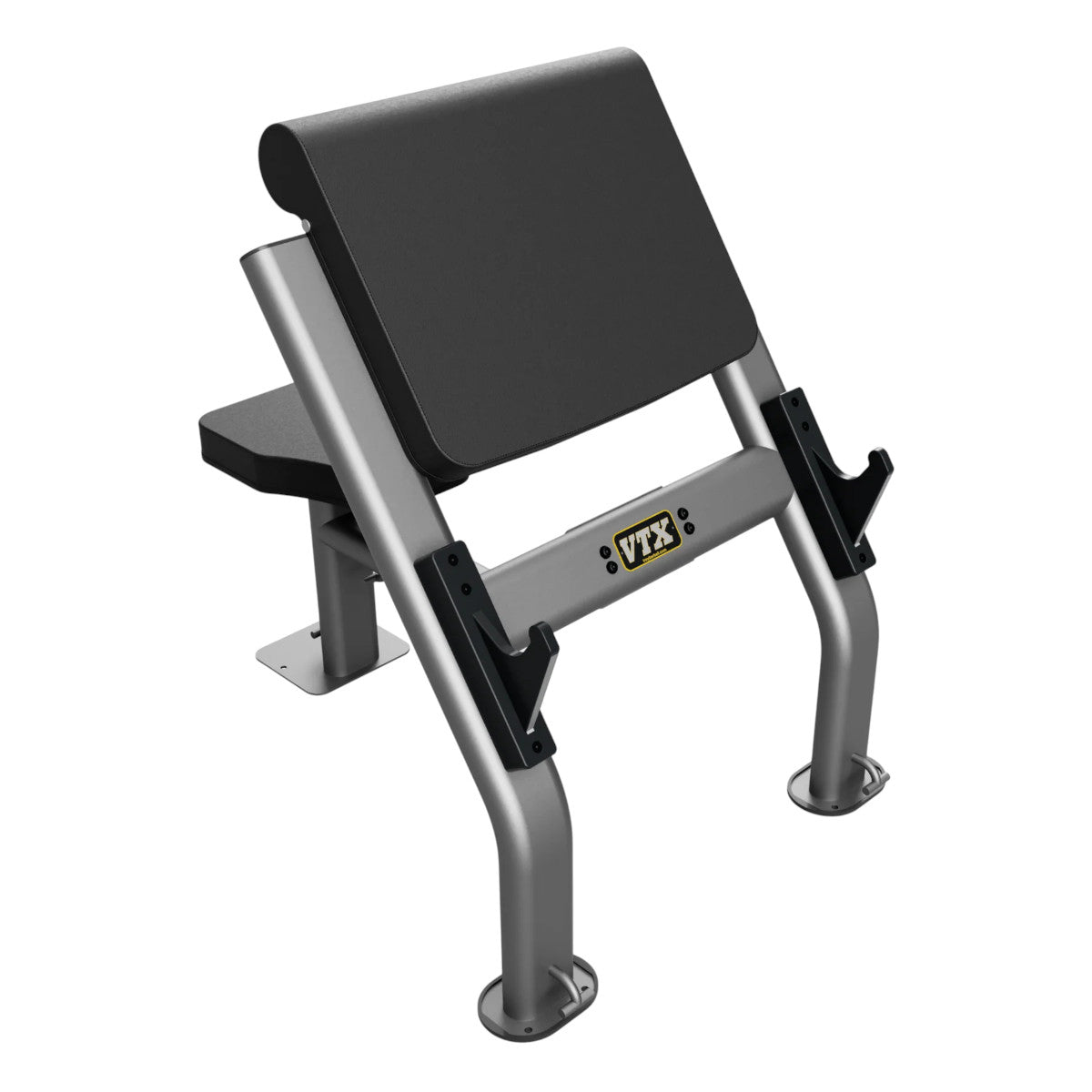 Troy Barbell VTX G-CB Free-standing Curl Bench angled view.
