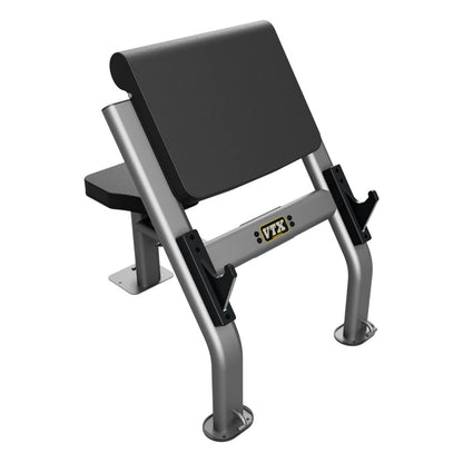 Troy Barbell VTX G-CB Free-standing Curl Bench angled view.