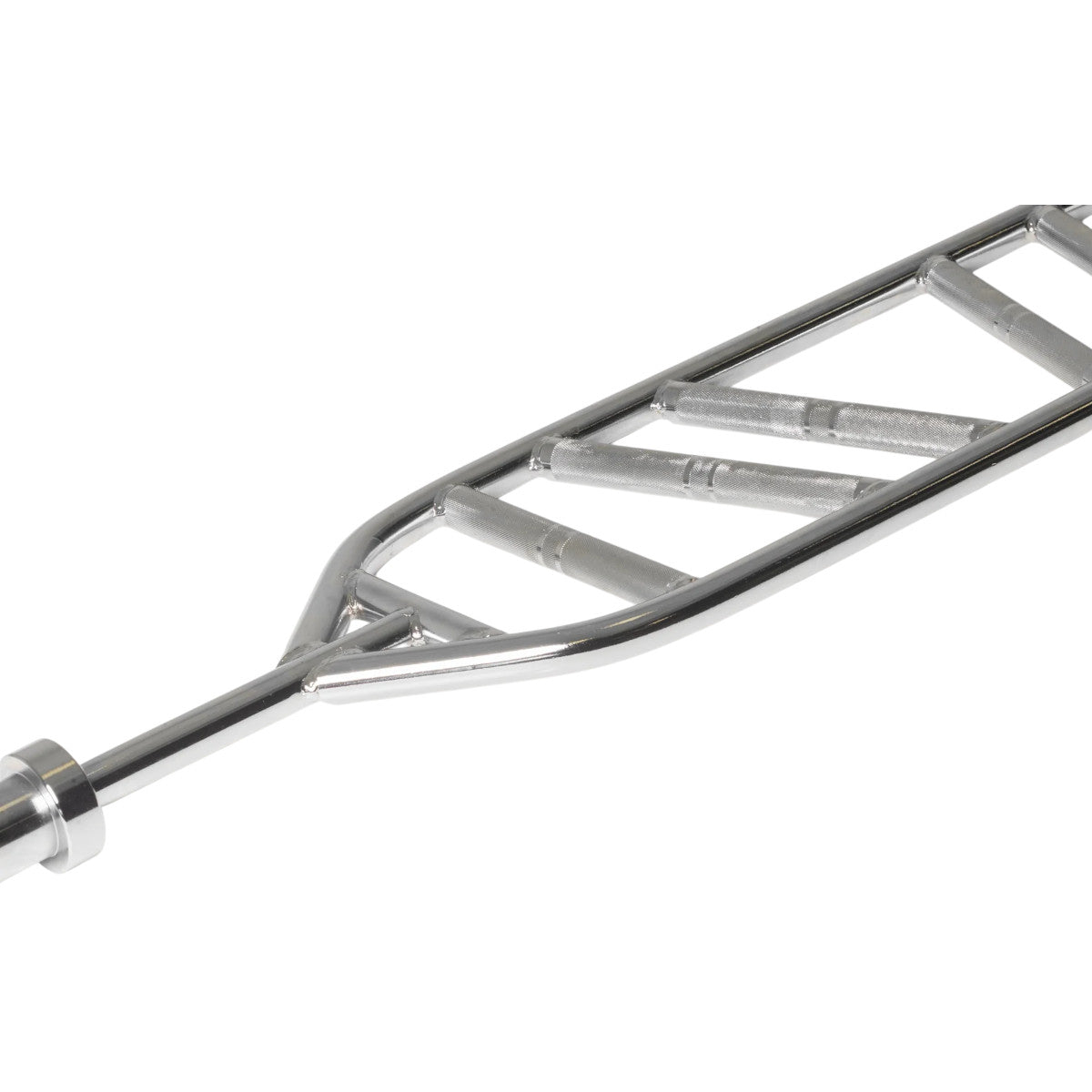 Troy Barbell VTX G-MGB Olympic Multi Grip Swiss Bar handle close-up.