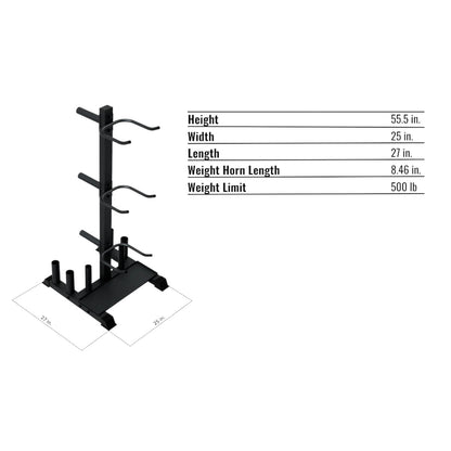 Troy Barbell VTX G-MR Vertical Multipurpose Storage Rack specifications.