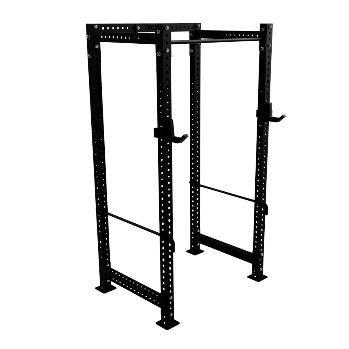 Troy Barbell G-PR-3010 Black Apollo Power Rack opposite side view.
