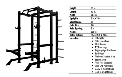 Troy Barbell G-PR-3030 Apollo Power Rack