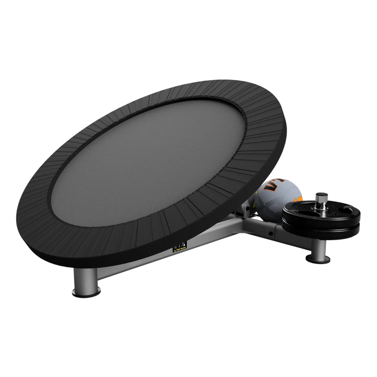 Troy Barbell VTX G-REB Medicine Ball Rebounder angled view.