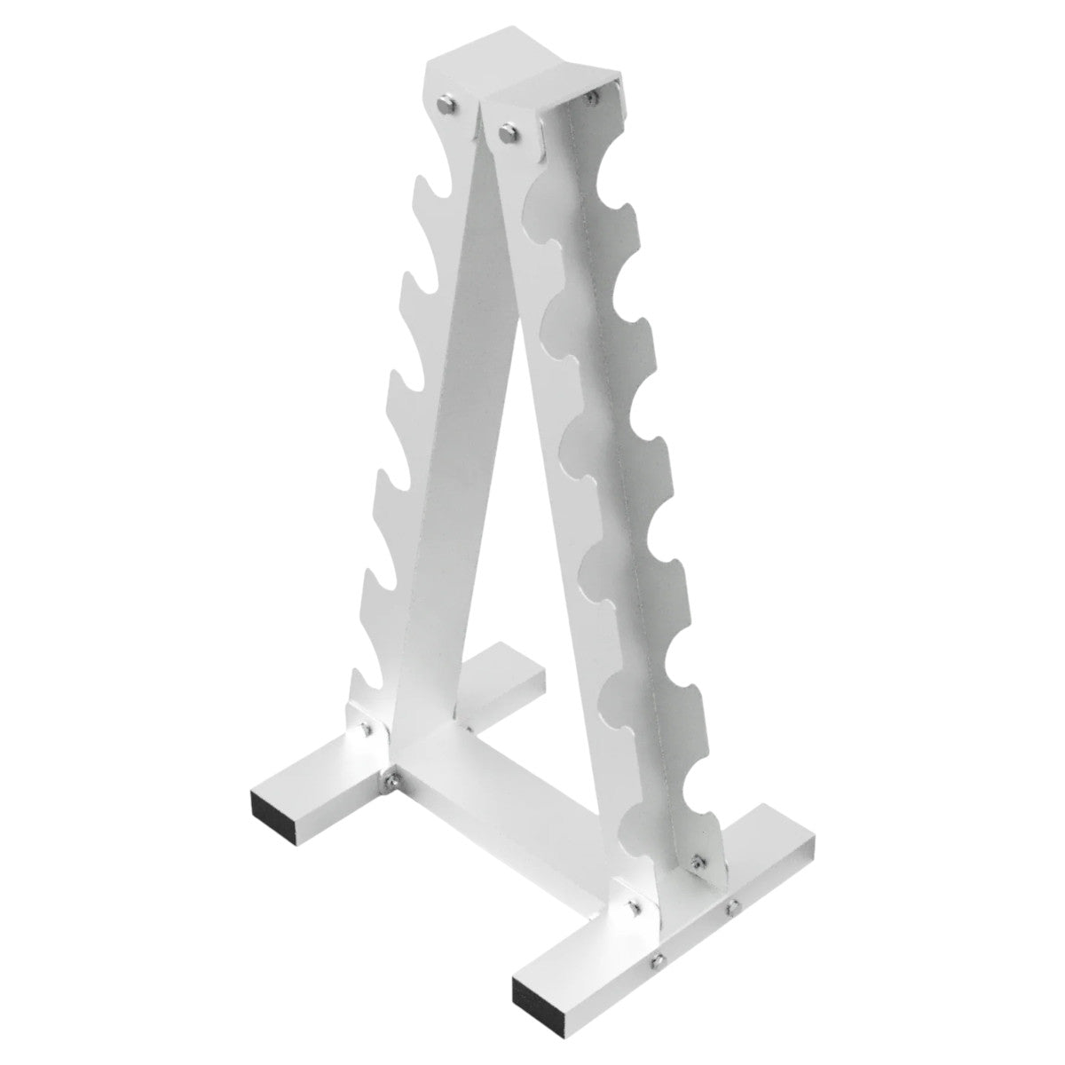 Troy Barbell USA Sports GADR-6 A Frame Dumbbell Rack side view.