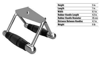Troy Barbell VTX GCT-R Chinning Triangle with Rubber Grip Specifications.