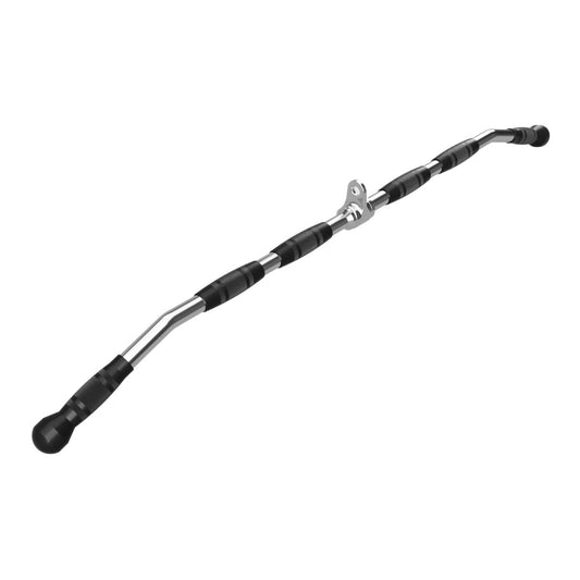 Troy Barbell VTX GLB-48SR High Quality Lat Bar w/Rubber Grip angled view.