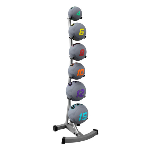 Troy Barbell VTX GMBR-6 Medicine Ball Rack with Med balls.