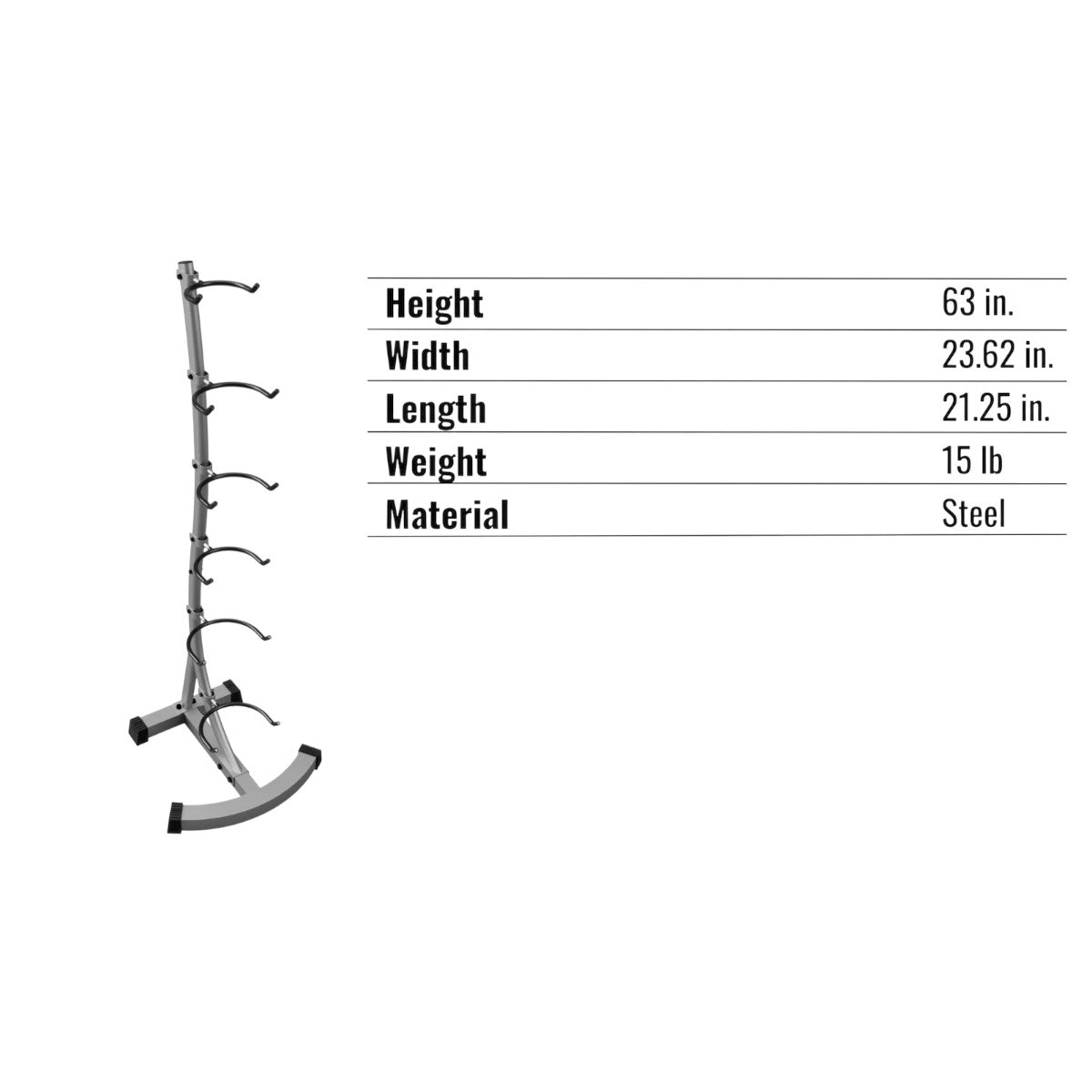Troy Barbell VTX GMBR-6 Medicine Ball Rack Specifications.