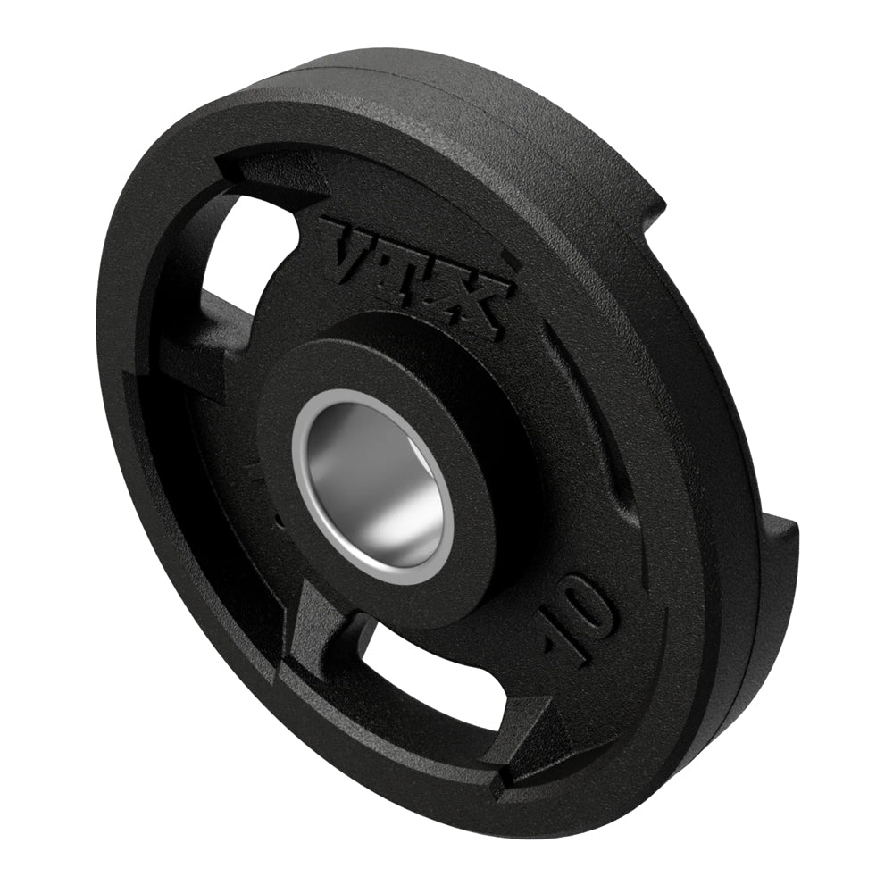 Troy VTX GO-VR Rubber Encased Olympic Grip Plate Set - 255LB