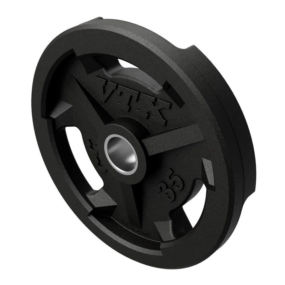 Troy VTX GO-VR Rubber Encased Olympic Grip Plate Set - 255LB