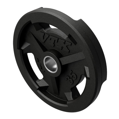 Troy VTX GO-VR Rubber Encased Olympic Grip Plate Set - 255LB