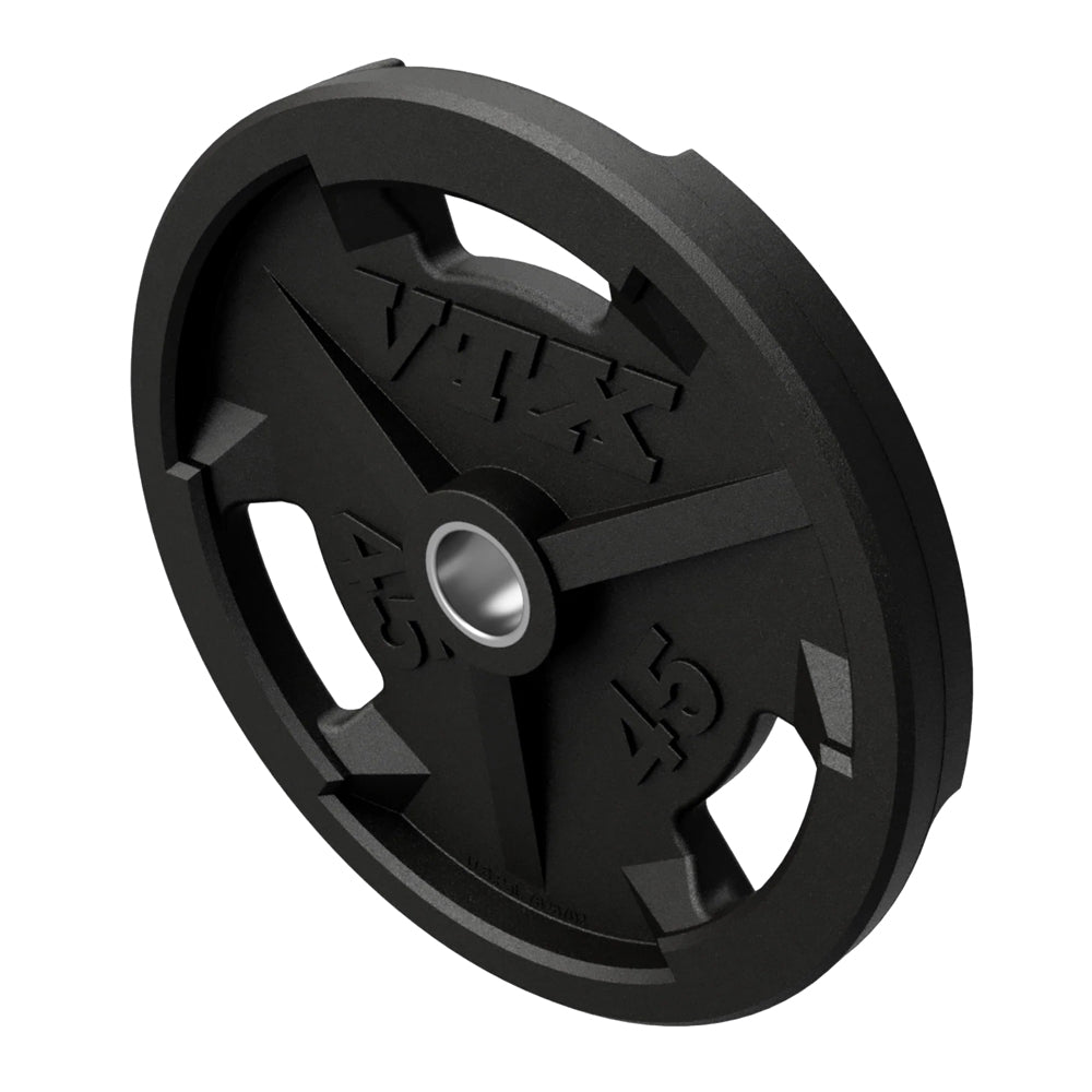 Troy VTX GO-VR Rubber Encased Olympic Grip Plate Set - 255LB