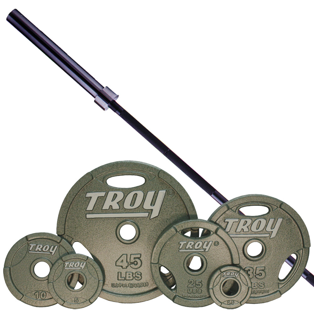 Troy GO Machined Interlocking Olympic Grip Weight Sets