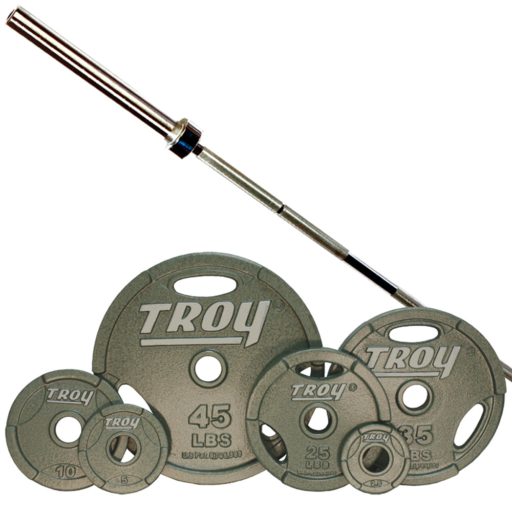 Troy GO Machined Interlocking Olympic Grip Weight Sets