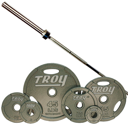 Troy GO Machined Interlocking Olympic Grip Weight Sets
