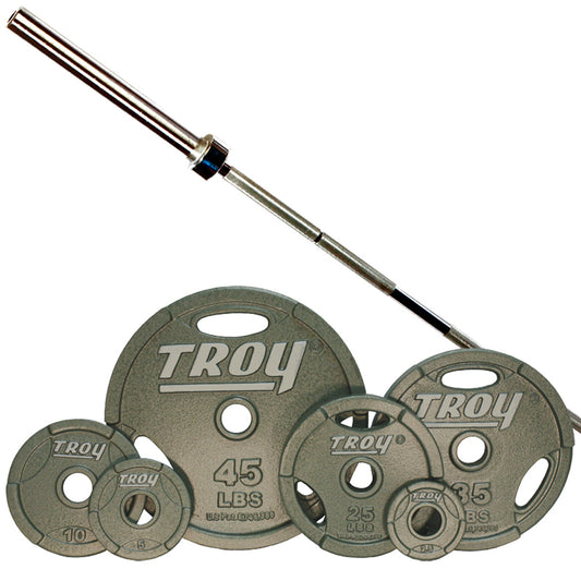 Troy GO Machined Interlocking Olympic Grip Weight Sets
