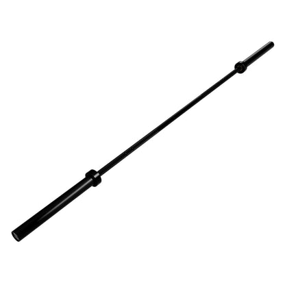 Troy Barbell GOB-1500BC Black Chrome VTX Hybrid Olympic Bar side view.