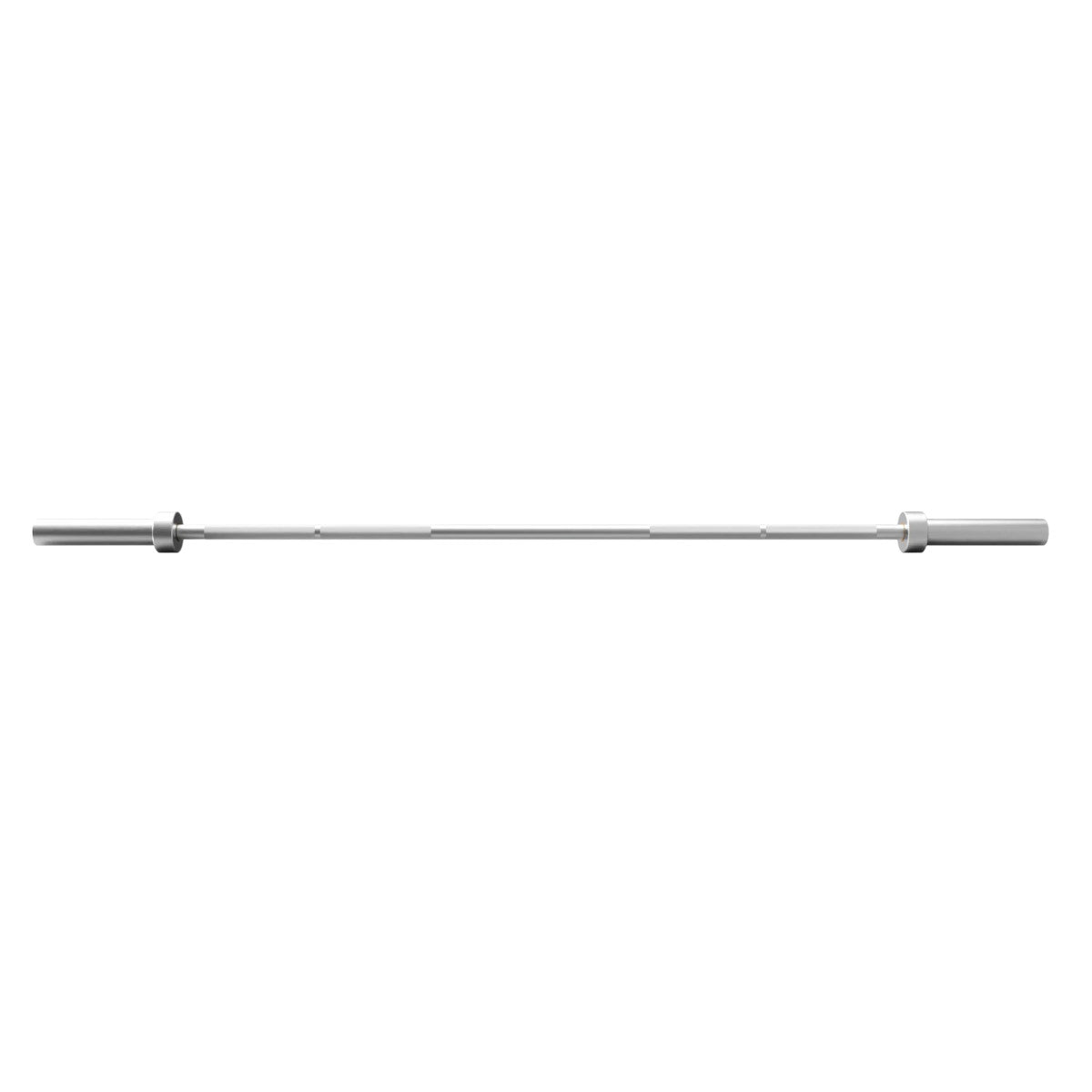 Troy Barbell VTX GOB-300LZ Light Weight Aluminum Olympic Bar front view.