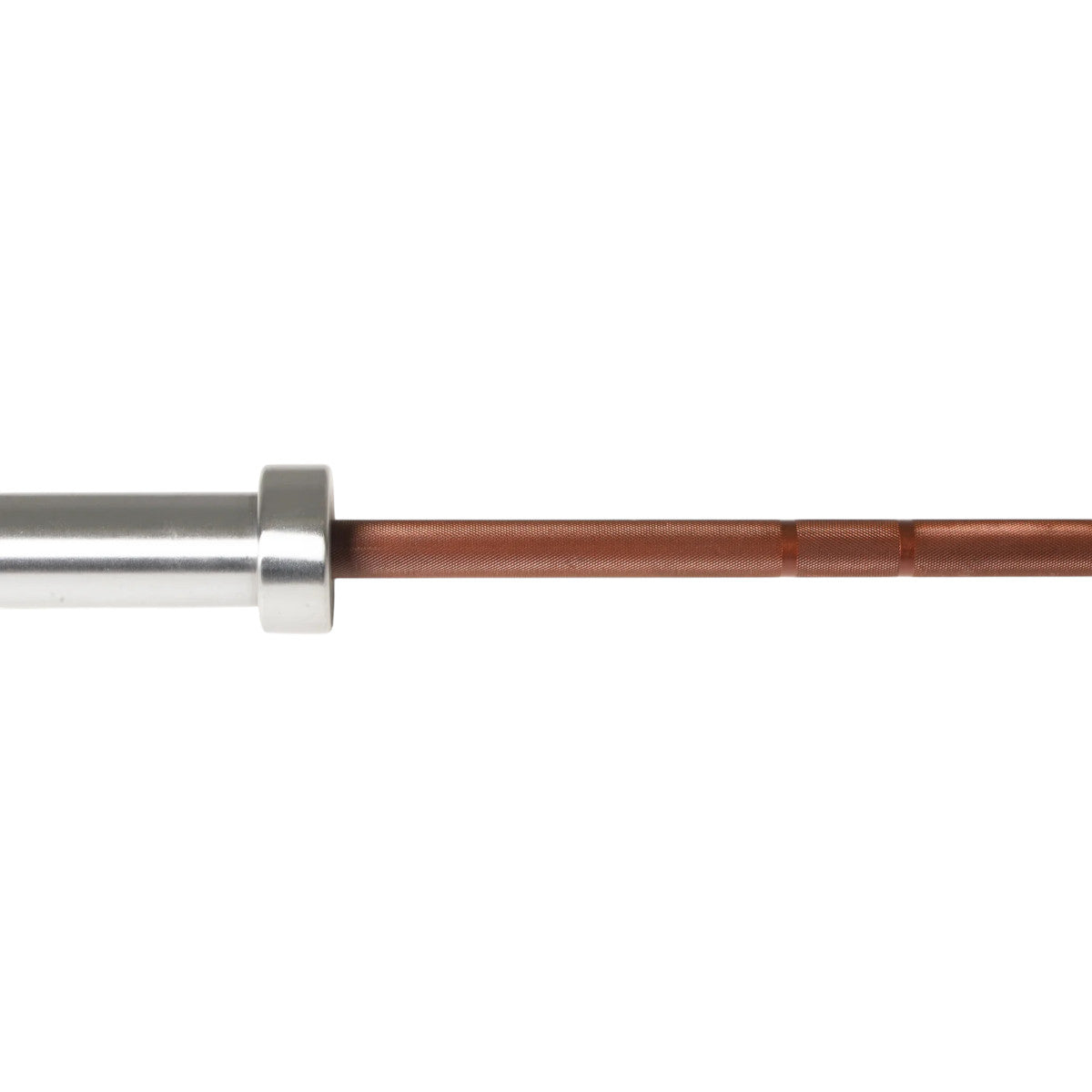 Troy Barbell VTX GOB-800 Womens Olympic Training Bar knurling.