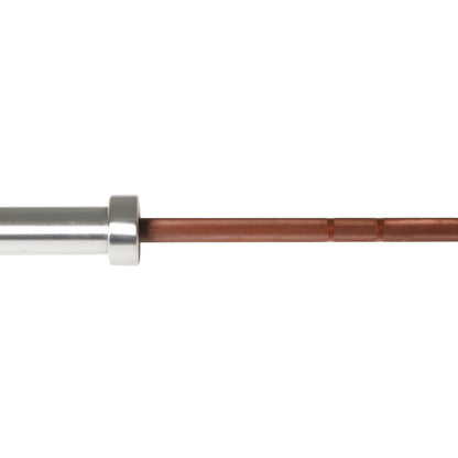 Troy Barbell VTX GOB-800 Womens Olympic Training Bar knurling.