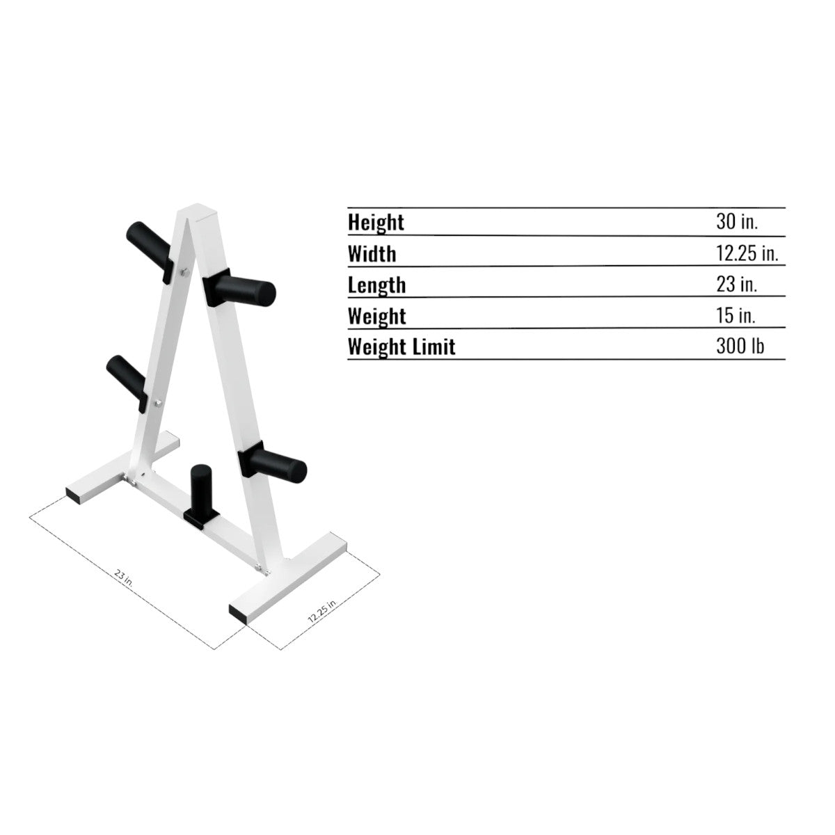 Troy Barbell USA Sports GOSR Economy Olympic Plate Rack specifications.