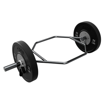 Troy Barbell USA Sports GOT-56 Olympic Hex Bar with plates on white background