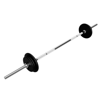 Troy Barbell USA Sports GRB-60T Threaded Regular Bar with black plates.