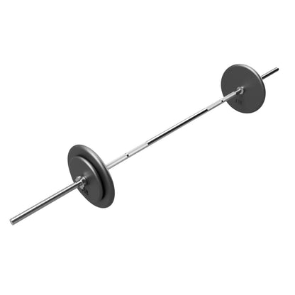 Troy Barbell USA Sports GRB-72T Threaded Regular Bar with gray plates.