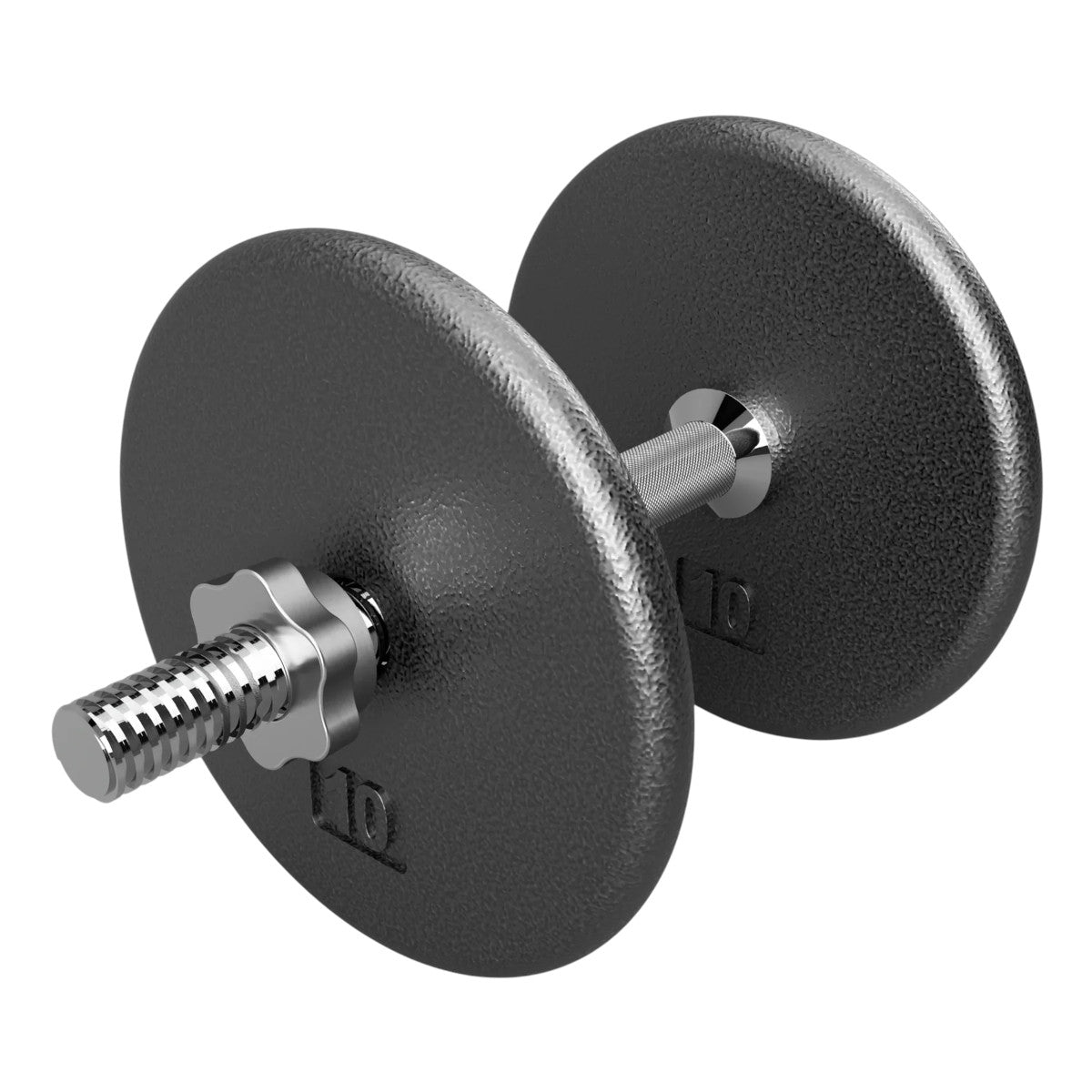 Troy Barbell USA Sports Regular Threaded Dumbbell Handles GRD-14T with plates.